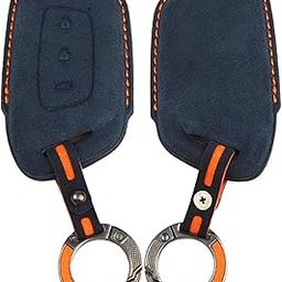 KOTHIA Premium Leather Car Key Cover Fit for MG Hector-image-2
