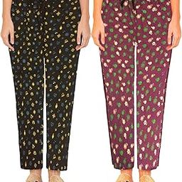 WOMEN COTTON DESGIN PYJAMAS (PACK OF 2)-image-14