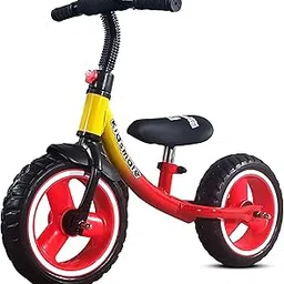 Kidsmate Glider Balance Bike for Kids | Lightweight, Durable Balancing Cycle for Boys & Girls | Adjustable Seat & Pedal-Free Toddler Bike with EVA Tires | Ideal First Bike for Ages 1-4Y (Red)-image-18