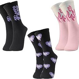 Women's Calf Length Designer Knitted Multicolor, Multi-Purpose Socks | Socks for Women (Pack of 3)-picture-51