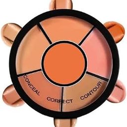 Ultra Pro Concealer Palette Waterproof ConcealerCorrector With Full Coverage |Easily Blendable Concealer| 3 in 1 Palette- Conceal Corect & Contour | Crease Resistance |Long Lasting |Oil Control with Matte Finish | Toxic & Cruelty Free | Concealer 6-IN-1 Shades (Nude Edition)-9