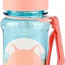 Skip Hop Zoo Straw Bottle with Tritan Renew, BPA-Free & PVC-Free Sippy Bottle for Kids, 355 mL Sipper - Cat-image-75
