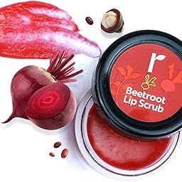 Rivona Naturals Beetroot Lip Scrub | Sugar + Niacinamide | Exfoliating | For Men & Women | 8 gm-35
