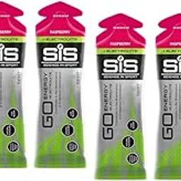 Science In Sport GO Isotonic Energy Gels, Running Gels with 22 g Carbohydrates, Low Sugar, Raspberry Flavour, 60ml Pack Of 6 60X6-17