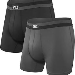 Men's Sport Mesh Boxer Brief Fly Pack of 2 With Built-In Pouch Support, Core-image-14