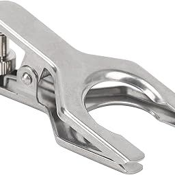 QANYEGN Spherical Pinch Clamp, Stainless Steel Spherical Joint Clip, Metal Lab Clamp for Fixing and Sealing The Glass Ground (40#)-image-36