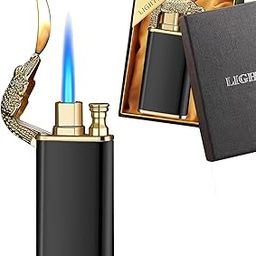 Techking 15 Years Warranty Portable Dual Flame Torch Lighter – Refillable Butane, Adjustable Jet Flame, for Men, Ideal for BBQ, Camping, Candle Lighting, and Home Use-12