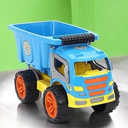 Kiddie Castle Friction Jumbo Dumper Truck Toy With Openable Doors & Dump for Toddlers | Big Size Vehicle Toy for Kids | Multicolor-image-14