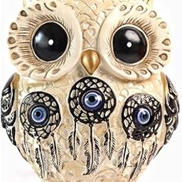 The Spiritual Living Owl Statue for Good Luck II Aesthetic Resin Owl Art Figure Showpiece II 3.5 Inch II Feng Shui & Vastu II Evil Eye II Owl Showpiece for Home Decor II II (6 INCH, 1)-image-36