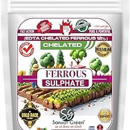 Sansar Green® Chelated Ferrous Sulphate (FeSO4 - EDTA Chelated- 12%), Powerful Essential Organic Fertilizer For Overall Healthy And Fast Growth Of All Plants. (200 gm)-image-33