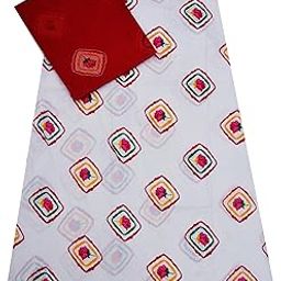 Women's Cotton Fabric Fag Special Casual Wear Unstitched White Rajputi Poshak Dress With Pure Cotton Dupatta (White::Red)-picture-48