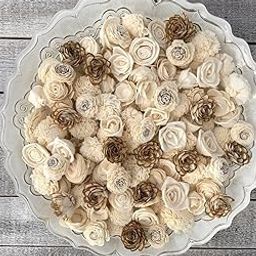 JOYNAGAR Mini Sola Wood Flower Assortment Random Collection, 20 pcs Loose Flower Head 3-4cm Size forCraft and Home Decoration-image-7