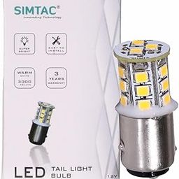 SIMTAC 3 Year Warranty 360° Reflecting Tail Light Led Bulb For Bike Scooter&Cars,White-29