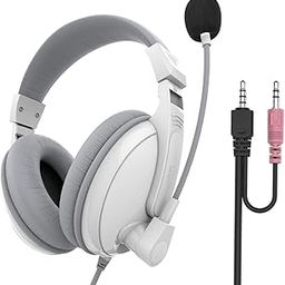 CALANDIS™ On-Ear Wired 3.5mm Headsets Earphone for Childrens Professional White | Headsets | Laptop & Desktop Accessories-image-34