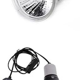 MERISHOPP® E27 100W Reptile Mini Halogen Spotlight Bulb with Lamp Holder UK Plug 220V|Pet Supplies | Reptile Supplies-image-13
