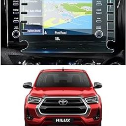 CAIDEN GUARDS Hydrophobic Screen Protector Compatible With Toyota Hilux Car Accessories Navigation System Or Music System Touch Screen Infotainment (Company Fitted) (2021) - 08 Inch-11