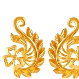 p.c. chandra jewellers 22k (916) Yellow Gold Stud Earrings for Women-picture-3