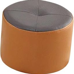 Small Foot Stool Step Stool Foot Rest for Bedroom Entrance Apartment Gray and Orange-image-4