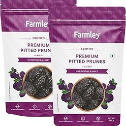 Farmley Premium California Pitted Prunes - Nutritious and Juicy Dried Fruit Plums | High Fibre Source | Resealable Pouch (Pack of 2-200 grams Each) - 400 grams-image-50