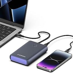 Ambrane 85W Fast Charging Powerbank for MacBook, Type C Laptop & Mobile Charging, 20,000mAh Battery, Triple Output, Power Delivery & Quick Charge (Powerlit Ultra lite, Black)-14