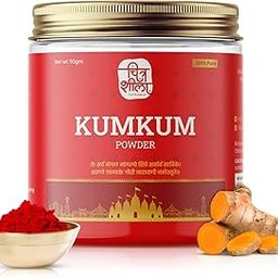 CHITRASHILA® 100% Herbal Original Pure Kumkum Powder/Roli Made with Pure Turmeric | Sacred Red Tika for Pooja, Tilak & Festivals | Natural & Skin-Safe | 50g-image-56