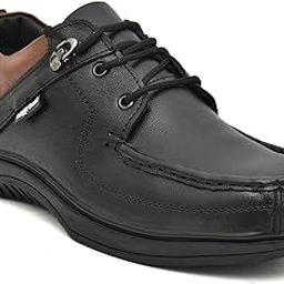 NIXFLEET Men Leather Safety Shoe|Comfort And Slip Resistance, Excellent Grip|Safety Shoes With Steel Toe|Black Size Uk7-image-82