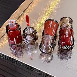 Gege Bear Big Ice Bucket Crystal Permeable Light Lip Glaze | High-Shine Crystal Gloss | Lipstick Liquid Waterproof for Women | Best Combo Set Nude Shades Glossy Long Lasting | Lipsticks Mini Red Wine, Pink & Brown Shade (04# Rose Honey, 5g)-image-19
