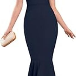 Women & Girl's Puff Sleeve Notch Neck Midi Bodycon Dress-image-8