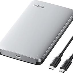 UGREEN 2.5" USB C to SATA III Hard Drive Enclosure 6Gbps, Aluminum Case Adapter Support UASP & Trim Compatible with MacBook Pro/Air WD Seagate Toshiba Hitachi-image-72