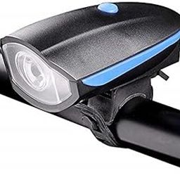 ABC AMOL BICYCLE COMPONENTS 2-in-1 Rechargeable Cycle Light and with Horn Waterproof Cycle Light (Multicolor)-1