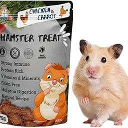 Chicken & Carrot Hamster Treat | Protein Rich | Healthy Crunchy Food Snack | 75g-32