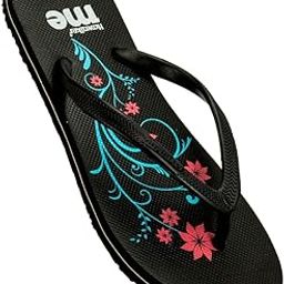 Me Prime Women's Stylish Flip Flops Made with 100% Natural & Durable Rubber for All Weather | Comfortable Hawai Chappals | Regular Wear Slippers-image-39