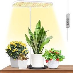 FOXGARDEN Grow Light, Full Spectrum Desktop Grow Lamp with Base, Bright LED Plant Light with Auto On/Off Timer 4/8/12H, 4 Dimmable Brightness, Height Adjustable, Ideal for Indoor Plants-20