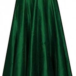 Radhika Creation Silk Fabric Long Kali Pattern Skirt (Flair 6 Meter Round)-image-35