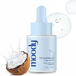 Moody Hyaluronic & Keratin Hair Serum Infused With Vitamin E & Algae Oil | Anti-Frizz Hair Serum | Keratin Serum Hair Growth | Hair Vitalizer | All-in-One Serum Protect Against Pollution & Humidity-image-21