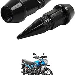 LOVMOTO Universal Spiked Valve Caps,Aluminum Alloy Dustproof and Waterproof Tire Valve Stem Caps, Suitable for Cars, Trucks and Motorcycles (2PCS Black) Comfortable with Pass-ion Pro-image-33