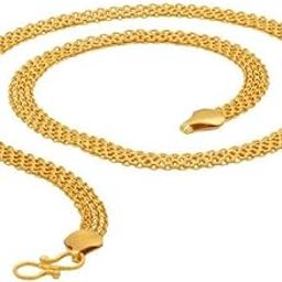 Golden Chain For Men 1 Gram Gold Plated Thin Golden Necklace Chain For Men Boys Men's Jewellery Chains-image-40