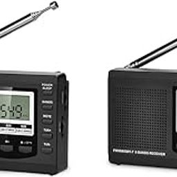 ZORBES® Portable Outdoor Camping FM MW SW Personal Travel Transistor LCD Music Player Battery Operated with Lanyard Battery Not Included 2 PCS-image-81