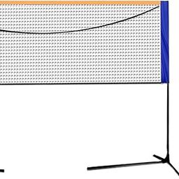 UJEAVETTE Badminton Net Sports Net Folding with Poles for Backyard Competition Outdoor 5.1M-picture-3