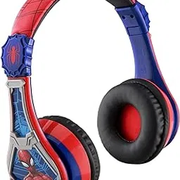eKids Spiderman Wireless Headphones Over Ear Headphone with Mic (Multicolour)-image-105