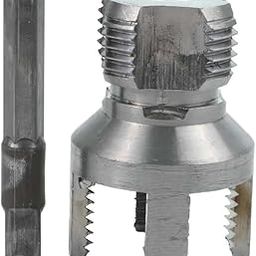 UPTO DATE PRODUCTS 17MM/23MM Tapping Tool Internal Thread External Thread Integrated Die Water Pipe Wire Opener Workshop Power Tools Drill Bits PVC Pipe Threader, Water Pipe Threader Tool-12