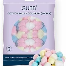 GUBB Pack of 2 Soft Hypoallergenic 100% Cotton Balls Makeup Wipes - Gentle and Absorbent Cotton Rounds for Makeup Removal - Hypoallergenic Facial Cleansing Pads - Ideal for Sensitive Skin - Convenient Two-Pack-53
