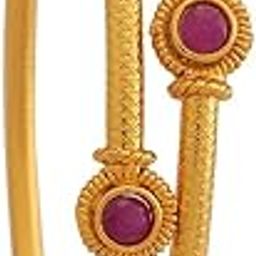 Fashion Jewellery Gold Polished Copper Antique Kada Adjustable, Best for Party Wear & Special Occasion - 182596-image-11