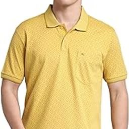 Men Cotton Blend Regular Fit Polo T-Shirt | Half Sleeve | Printed Collared Tee | Casual Everyday Wear | Stylish & Comfortable Tshirt-image-12