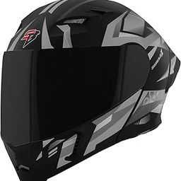 Steelbird SBA-20 Shield X ISI Certified Flip-Up Graphic Helmet for Men and Women with Inner Chrome Sun Shield-image-84