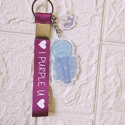 BTS Army Bomb Keychain with i Purple tag | BTS LogoBTS Army Key holderBTS LightK-pop-picture-16