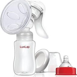 LuvLap Adore Manual Breast Pump, 2 Level Suction Adjustment, Soft & Gentle, BPA Free-13