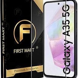 FIRST MART Military Grade Gorilla Tempered Glass Screen Protector For Samsung Galaxy M35, Galaxy A55 and Galaxy A35 (6.6 Inches) With Easy Installation Kit| Edge To Edge Coverage |Black-15