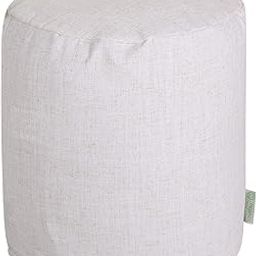 Majestic Home Goods Wales Pouf, Small, Magnolia-image-22