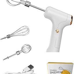 CARTNOVA‚Powerful USB Rechargeable Handheld Electric Mixer - Effortless Kitchen Whipping & Mixing-5